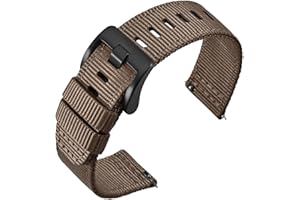 ANNEFIT Bracelet de Montre en Nylon à Dégagement Rapide, Bracelets de Montres Militaires pour Homme 18mm 19mm 20mm 22mm 24mm