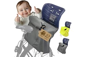 BAMBINIWELT BY RAFAEL K. BAMBINIWELT - Couvre-jambes pour enfant - Housse de protection pour siège de vélo Römer avec manchon à main - Micropolaire Softshell - Coupe-vent et imperméable