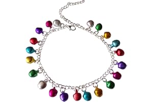 dunns-jewels Silver-Plated Multi Colored Jingle-Jangle Anklet