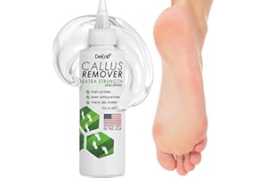 DEENTERPRISES, INC. DeEnterprises Callus Remover Extra Strength Gel for Feet (8oz, Unscented), Professional Salon Callus Remover Gel