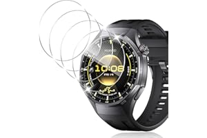 Yenwen Displayschutz für Huawei Watch GT 6 Pro 46mm für Panzerglas, 4 Stück Wasserdichtes Gehärtetes Glas Folie, Anti-Scratch Displayschutzfolie für Huawei GT6 Pro 46 mm, Ultradünne Schutzfolie
