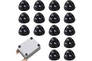 Guyode 16 Pezzi Rotelle per Spostare Mobili Ruote a Sfera per Mobili Rotazione di 360 Gradi Rotelle Ruote Girevoli Autoadesive per Armadietti Frigorifero Tavolo Sedie Macchina Caffè (Nero)