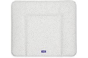 BONKY® Wickelauflage 85x72 cm - weiche Wickelunterlage - Baby Wickeltischauflage - Wasserdischt - Abwaschbar - Made in EU - 100% Oeko TEX - Punkte