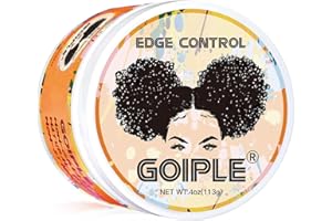 WOZUTUNT Edge Control Cire Pour Femmes Noires Tenue Forte, Non Grasse, Gel Plus Lisse, Cheveux Afro Pour Cheveux Noirs, Brillance, Gel Cheveux Afro Pour Femmes Cire Cheveux Afro (Parfum Agrumes) (4, Onces)