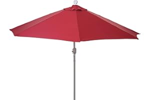 Mendler Sonnenschirm halbrund Parla, Halbschirm Balkonschirm, UV 50+ Polyester/Alu 3kg 270cm ohne Ständer