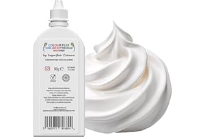 SUGARFLAIR COLOURS Colour Flex Icing Whitener Food Colouring For Whitening Buttercream, Sugarpaste, Royal Icing And Frostings - 80g