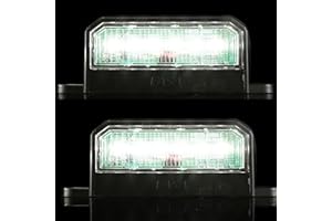 ETUKER 2x Number Plate Light LED 12v 24v E-approved Trailer Light