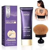 Tattoo Concealer, Tattoo Body Concealer, Natural | Makeup Foundation Covers Tattoos, Body Perfector with Extra Large Brush, W