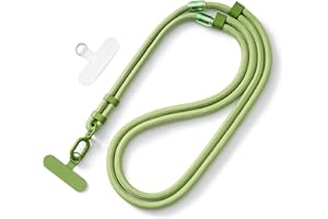 MORSUNBELA Cordon Telephone Portable, 3 en 1 Réglable Tour de Cou Telephone Portable ou Cordon Téléphone (17 à 80 cm), Compatible avec les Coques de Téléphone, pour le Quotidien, Voyages