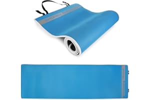 SPOKEY FLEXMAT V Esterilla de ejercicio y yoga 180 x 60 x 0,6 cm, de neopreno, con asas de transporte | Antideslizante, estabilizadora y segura | Para yoga, pilates, fitness y gimnasia