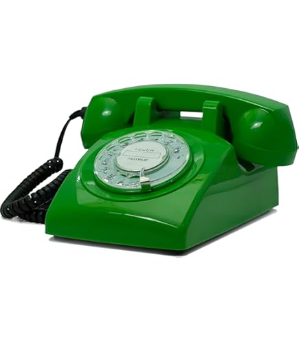 Retro Festnetztelefon Grün - Klassisches Schnurtelefon Mit Schnelltasten