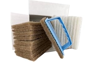 OLI-NATURA Padset mit Hand-Padhalter und 20 Pads - professioneller Ölauftrag mit unterschiedlichen Pads