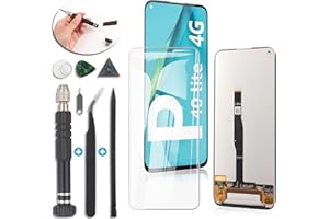 RongZy Kompatibel mit Huawei P40 Lite 4G Ersatz Bildschirm LCD Display und Touchscreen-Digitizer mit Werkzeugen (4G-Version,Schwarz)
