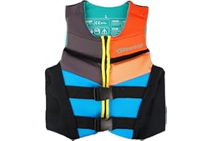 Owntop Buoyancy Aid Teens Kids, Adjustable Swim Vest Unisex, Buoyancy Vest with Safety Buckles for Paddleboarding Kayaking Fishing Sailing