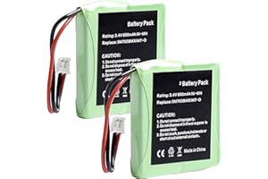 PONDWAY 600mAh 2.4V NiMH Batería de Repuesto Compatible con Medion Teléfono Fijo Inalámbrico MD81877, MD82771, MD82772, MD82877, MD83877 5M702BMX, GP0735, GP0747, GP0748, GP0827, GP0845, GP0929 2Pcs