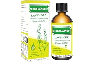 FORSYLVANEST Lavanda Olio Essenziale 100ML 100% Puro Olio Naturale Non Diluito per Aromaterapia, Massaggi, SPA, Cura della Pelle, dei Capelli e delle Unghie, Bagni, Fai da Te (Lavanda)