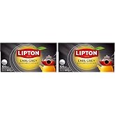 Lipton Earl Grey Demlik S&uuml;zen Poşet Bergamot Aramolı Siyah &Ccedil;ay 100'l&uuml; Paket (2 paketi)