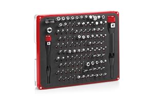 EINHELL ACCESSORIES Einhell Conjunto de Reparación de Precisión y Electrónica de 114 Piezas (Puntas de Precisión, Puntas de Destornillador de Gancho, Vasos de Precisión, Portapuntas de Destornillador