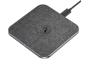 AGPTEK 15W ładowarka indukcyjna, szybka bezprzewodowa ładowarka Qi do iPhone 14/13/12/11/Pro Max/XS/XR/X/8Plus, Samsung Galaxy S23/S22/S21/S20/S10/S9/S8, Huawei, Xiaomi, Google, AirPods 2/3/Pro, skóra