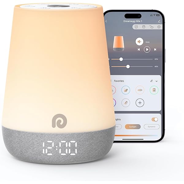 Yogasleep Nod White Noise Sound Machine, With Soft Night Light