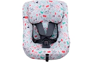 ‎JYOKO JYOKO Kids Bezug kompatibel mit Joie Spin 360, Nuna Rebl, aus Baumwolle (Dino Party)