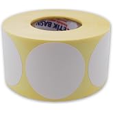 hazır etiketler , hazır al hızlı al Kuşe Etiket 40mm &Ccedil;ap Ruloda 500 Adet 40mm Kuka &Ccedil;apında Baskısız Barkod Yazıcı Etiketi