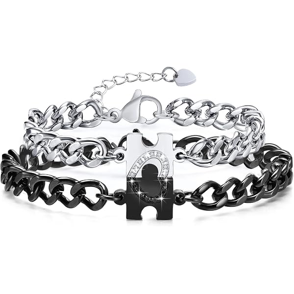 YueShi - Set di braccialetti BFF con scritta Best Friends, realizzati a mano e nessuno, colore
