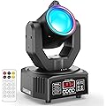 Lyre LED Beam RGBW 3-en-1 de 30W, Effet de Poursuite avec Bande Lumineuse d-mx512 Son Actif avec Télécommande pour DJ Soirée Club Mariage Scène Spectacle
