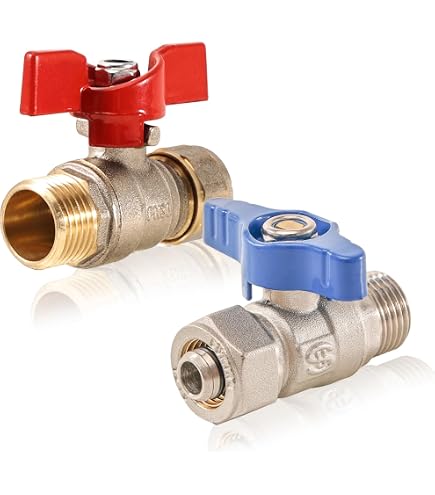 3-Wege Kugelhahn RB 1/4 Zoll – DN8 PN25, CW617N,  Produktbild-Vorschau 3