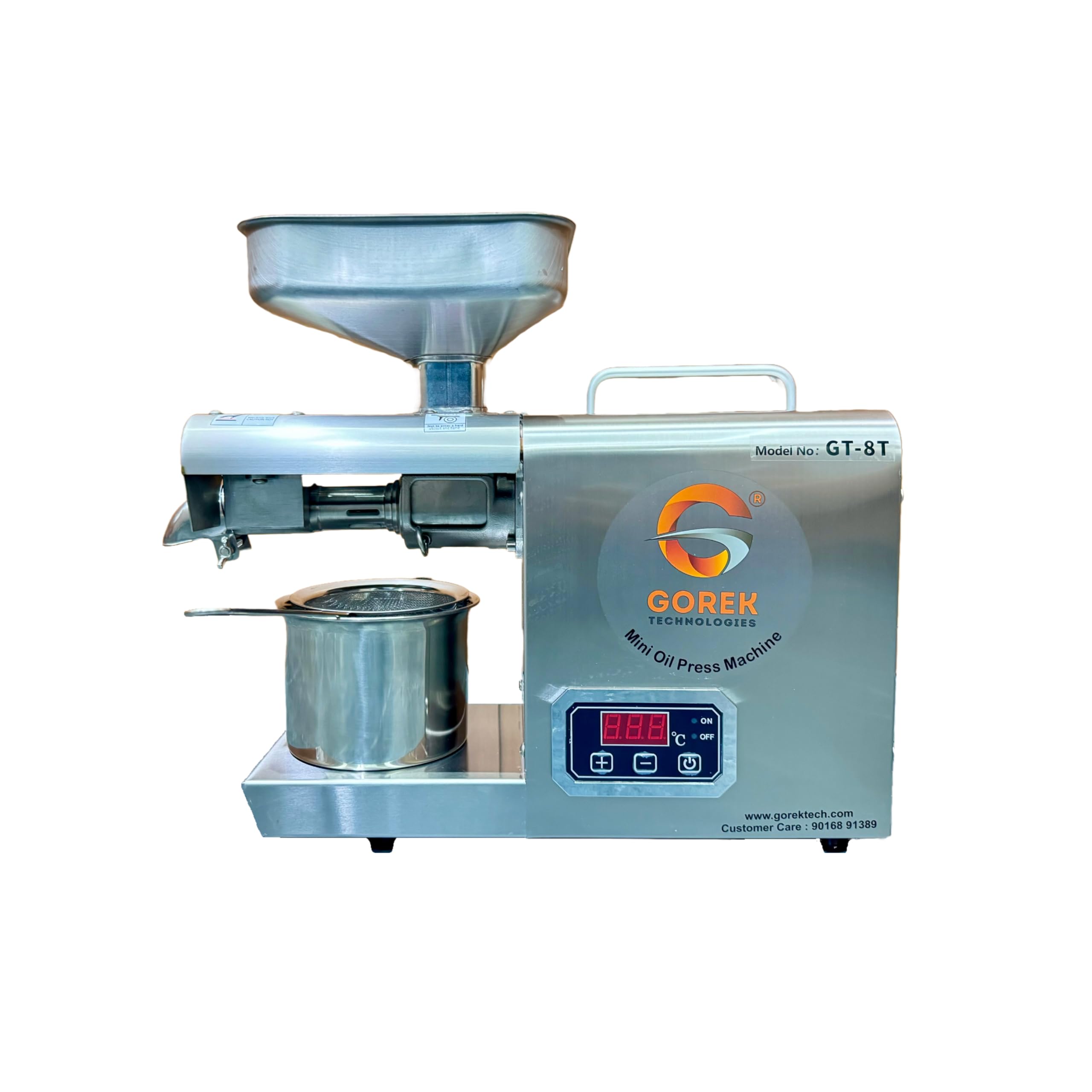 Gorek Technologies GT-8T 800W Oil Press/Maker Machine With Bigger Inlet Size