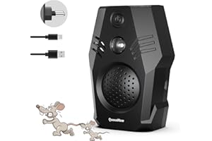outsweat Ultrason Souris d'intérieur, Repulsif Souris à Brancher, 4 Modes et Deux Options d'alimentation Prise Anti Moustique, Anti Cafard Inoffensif pour Rats, Cafards, Insectes, Fourmis