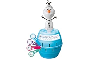 TOMY - Pop Olaf, La Reine des Neiges 2, Jeu d'action pour Enfants T73038, Jouet 4 Ans, Jeu Rigolo pour Groupes, Cadeau Anniversaire Idéal, Jeux 4 Ans+