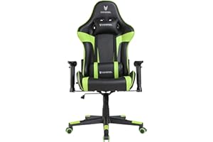 Oversteel - ULTIMET Sedia da gaming professionale in similpelle, braccioli 2D, regolabile in altezza, schienale reclinabile a 180°, pistone a gas classe 3, fino a 120Kg, colore Verde