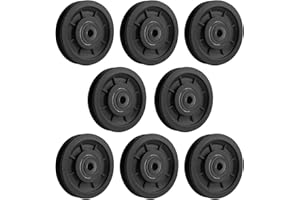 ‎JIUZCARE Seilrolle Umlenkrolle Universallager Riemenscheibe Fitness-Zubehör Seilrollen Kunststoff Fitness-Umlenkrolle Seilrolle mit Kugellager Drahtseilrolle Riemenscheibe für Gym Fitnessgeräte