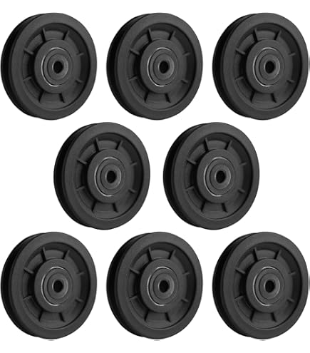 Carrucola In Nylon Con Cuscinetti - Diametro 80 Mm, Foro 15 Mm - Foto 14