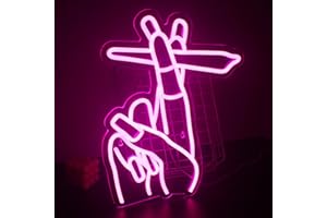 SIGNSHIP Pink hand neón letrero arte del hogar USB manicura LED letrero de neón dormitorio Oficina Bar Bar Sala de entretenimiento pared arte decoración de la luz nocturna