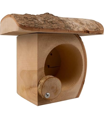 Esschert Design Fallen Fruits - Casetta Per Uccelli A Forma Di Barattolo Di Burro Di Arachidi, In Legno Di Pino E Zinco