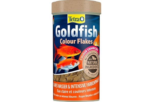 TETRA Goldfish Colour - Aliment Complet en flocons pour Poisson Rouge - 250ml