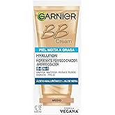 Garnier BB Cream Mattifying SPF 25 Mixed to Oily Skin, Medium, 50 ml | With Hyaluronic Acid, Aloe Vera and Mineral Pigments,