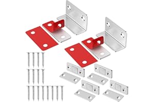 XIZAO Aimant Porte Placard Loquet, 6pcs Ultra Mince Loquet de porte magnétique Aimants Fermeture Adhésif Magnétiques Meuble Aimanté Puissant pour Porte Coulissante D'armoires