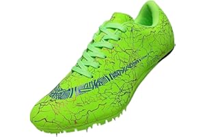 WHLWDH Spiked Leichtathletikschuhe 8 Spikes, Sprint Mittelstrecke Leichtathletikschuhe, Herren Spiked Trainer, atmungsaktiv und leicht Sprintschuhe für Männer,Frauen,Junioren
