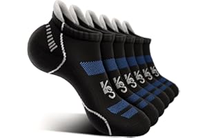 KEMISANT Calzini Uomo Corti 6 paia, Calze Uomo Corte Sportive Traspirante Calze Alla Caviglia,Assorbimento Dell'umidità