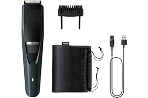 Philips Pro Beard Trimmer| 2.5X higher precision| Beard Sense tech| Battery indicator | 5 mins quick charge| 20 length settin