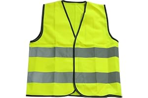 SZCXDKJ Children High Visibility School Safety Vest Waistcoat Kids High Vis Jacket Kids High Visibility Hi Viz Safety Vest Top Hi Vis Baby Toddler Waistcoat Childrens Yellow Reflective Vest