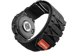 Bandletic Pasek do zegarka Garmin Fenix 7X, 6X Pro, Instinct 2X, Epix 2 Pro, 26 mm, Fenix 6X, 5X, Enduro 2, Tactix 7 Pro, Descent MK2i, Fenix 3, nylonowy, zamiennik, z szybkozłączką Quick Fit