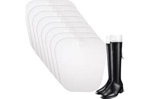 Bememo 8 Pezzi Inserti di Stivali Shape Forma Supporti di Stivali Alti per Donne e Uomini (Trasparente, 10 Pollici)