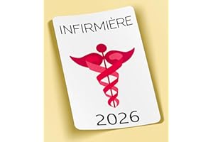 SC ® - Sticker/Autocollant - Vignette Caducée 2026 - Infirmière - Type de Pose Vitrophanie* (S'applique sur Le Pare-Brise à l'intérieur du véhicule)