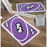UNO Kartenteppich, flippig, ästhetisch, retro, rutschfest, waschbar, modern, abstrakt, niedlich, einzigartig, für Badezimmer