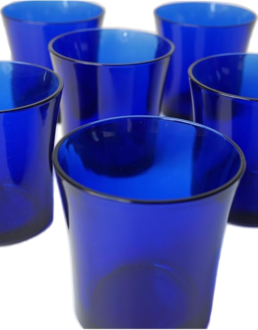 Duralex Saphir Cobalt Eau Gobelets 209,8 Gram/210 Ml – Lot De 6 – Contenants En Verre Trempé