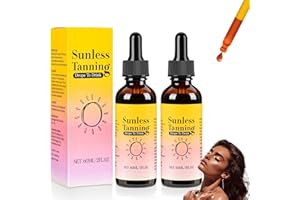 CELESTIMINGLE 2 Stück Bräunungstropfen zum Trinken, Self Tanning Drops für Gesicht & Körper, Natürlicher Selbstbräuner zum Einnehmen, Für gesunde Hautpigmentierung & Glow, Unisex (A)